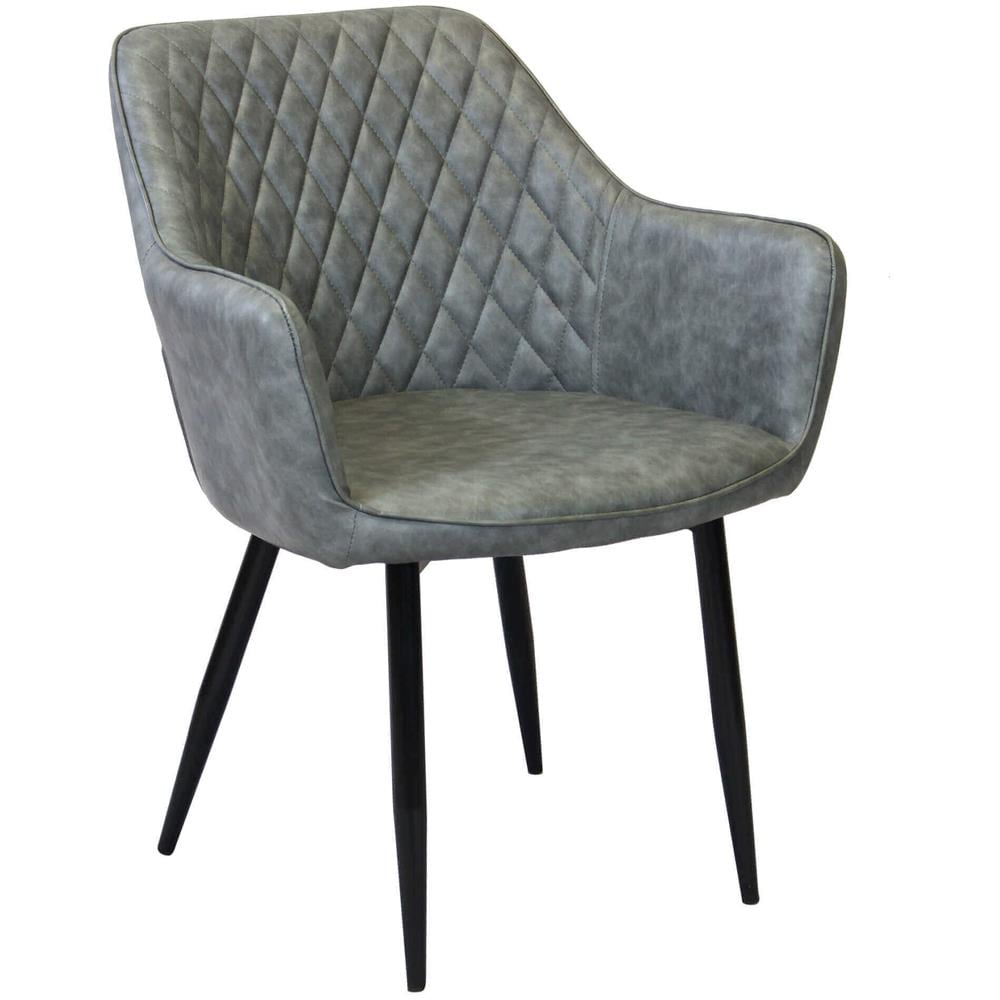 Sandy - Poltrona Imbottita Per Sala Da Pranzo In Ecopelle - Foto 1