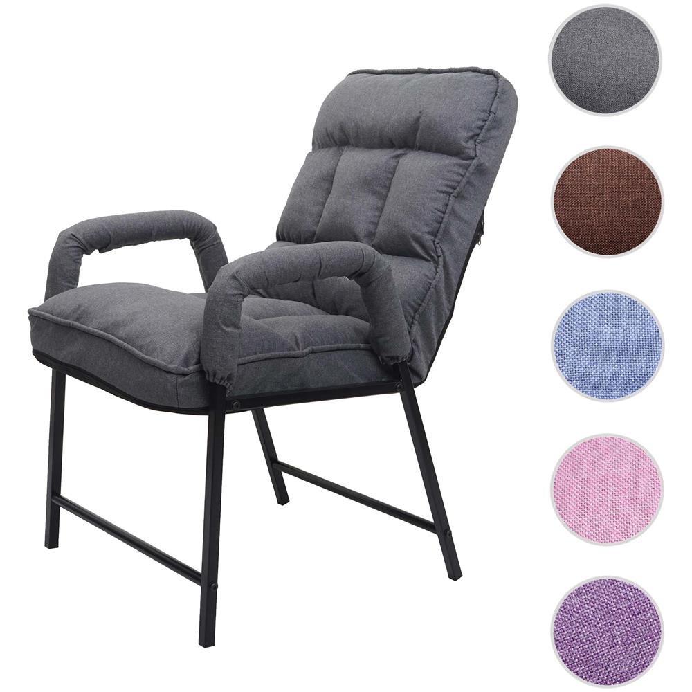Poltrona relax Tessuto grigio chiaro e PVC | Leroy Merlin