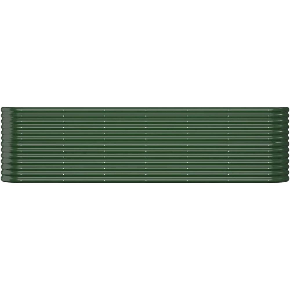 Letto Giardino Acciaio Verniciato a Polvere 260x40x68 cm Verde - Foto 2