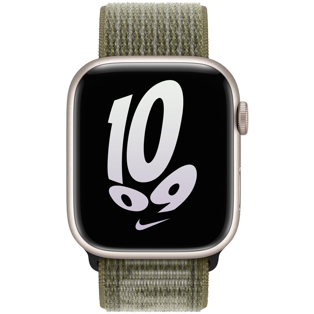 Cinturino 45mm Sequoia /Pure Platinum Nike Sport Loop - Foto 3