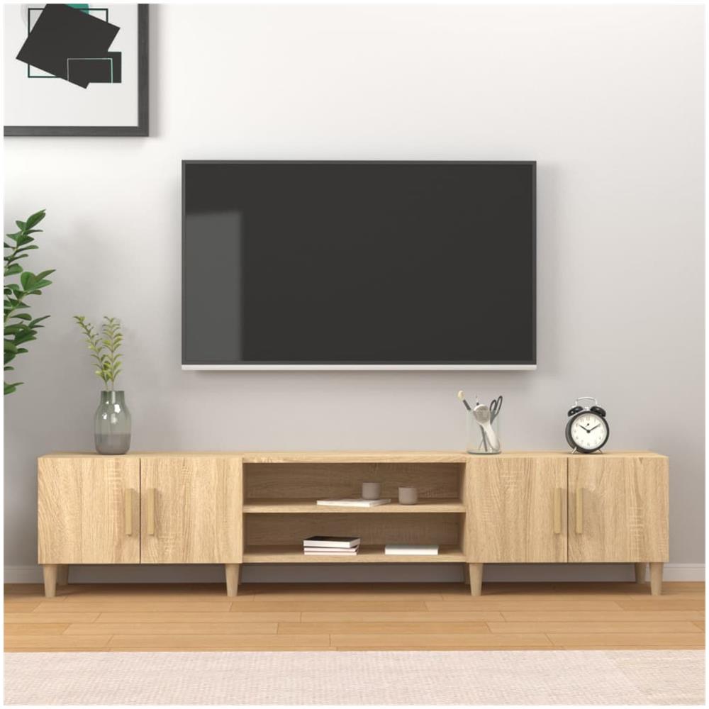 Mobile Per Tv Rovere Sonoma 180x31,5x40 Cm In Legno Multistrato - Foto 1