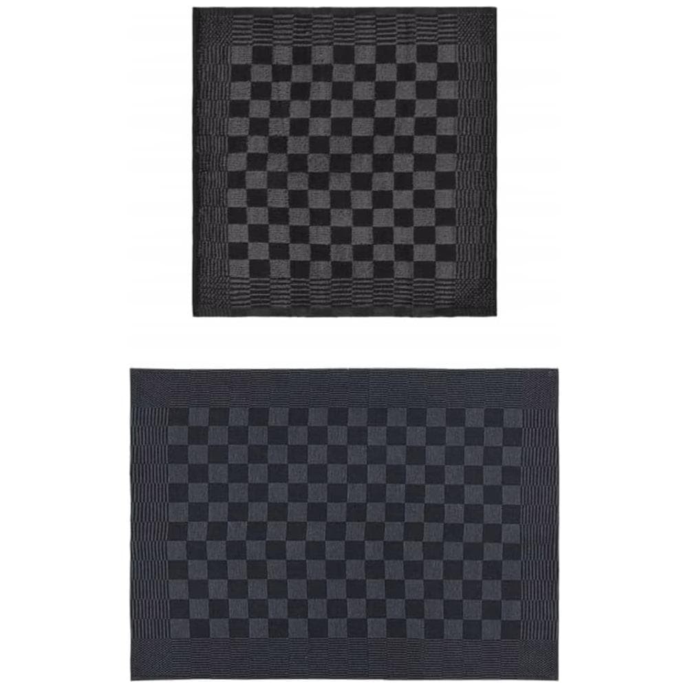 Set Strofinacci 50 Pz In Cotone Nero E Grigio - Foto 2