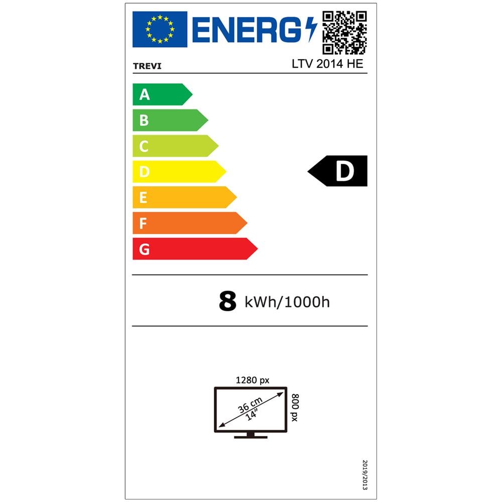 TV Portatile LTV 2014 HE 14" LCD 1280 x 800 Pixel Colore Nero - Foto 6