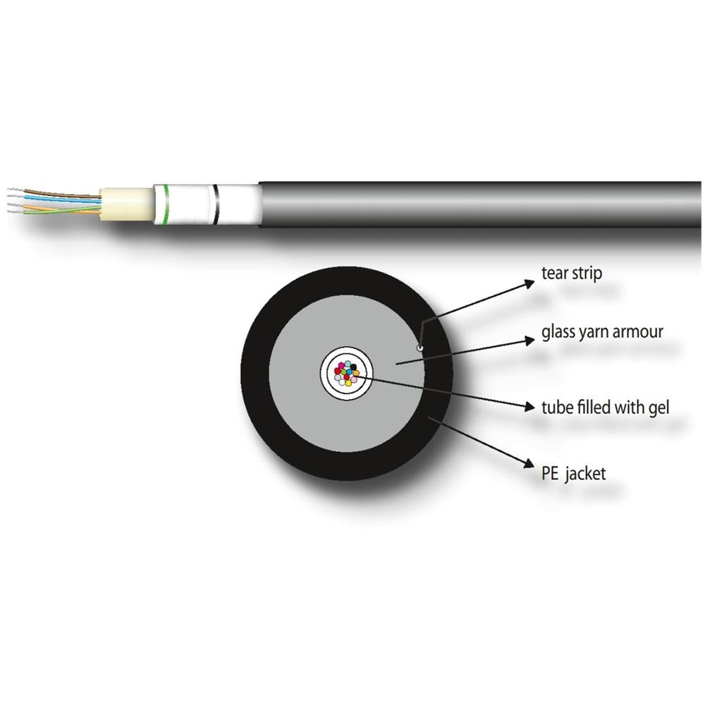 ICOC FOIRL-4FB - Cavo Loose Antiroditore 4 fibre 62,5/125 OM1 LSZH Nero - Foto 2