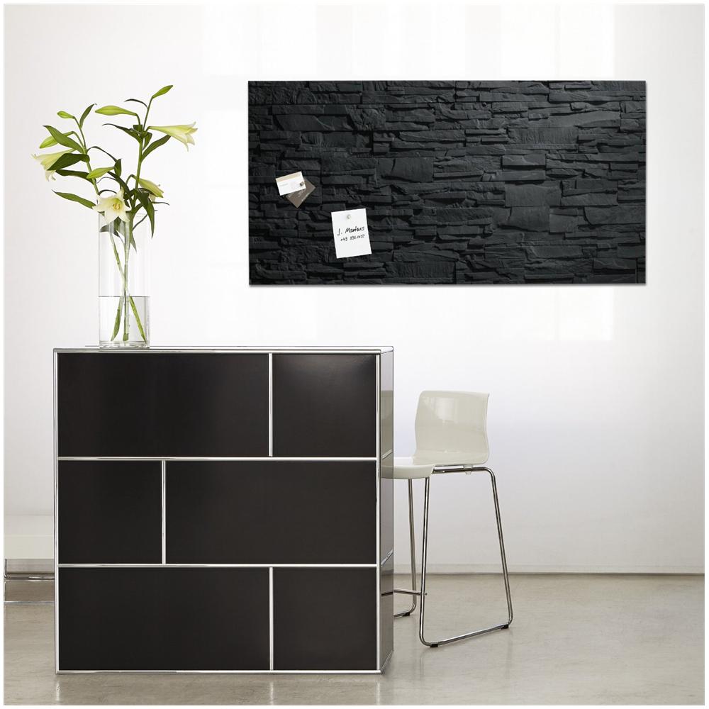 Lavagna Magnetica in Vetro Artverum Design Ardesia 91 x 46 cm - Foto 2