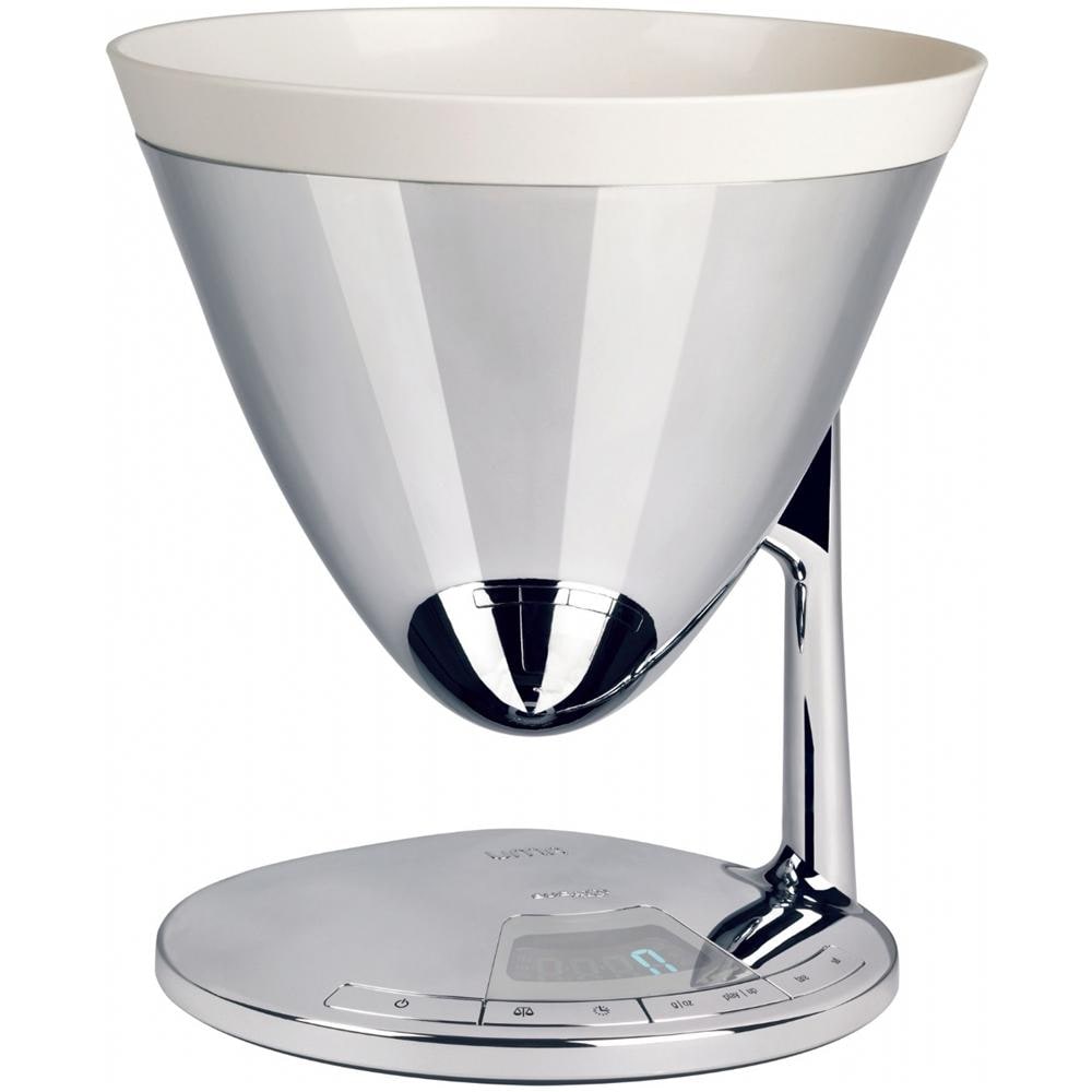 Bilancia da Cucina Elettronica con Timer Uma Portata 3 Kg Colore Cromato - Foto 1