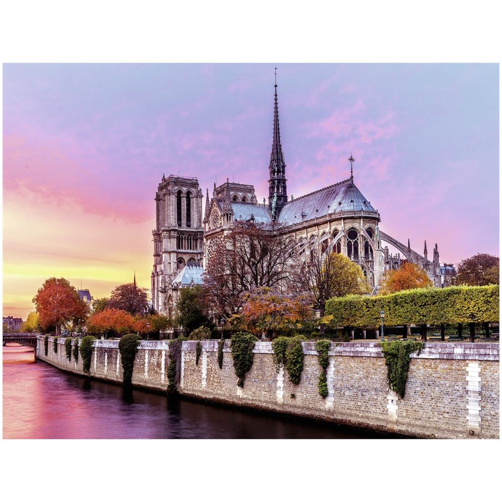 Puzzle Notre Dame Tramonto 1500 pz 80 x 60 cm 16345 - Foto 2