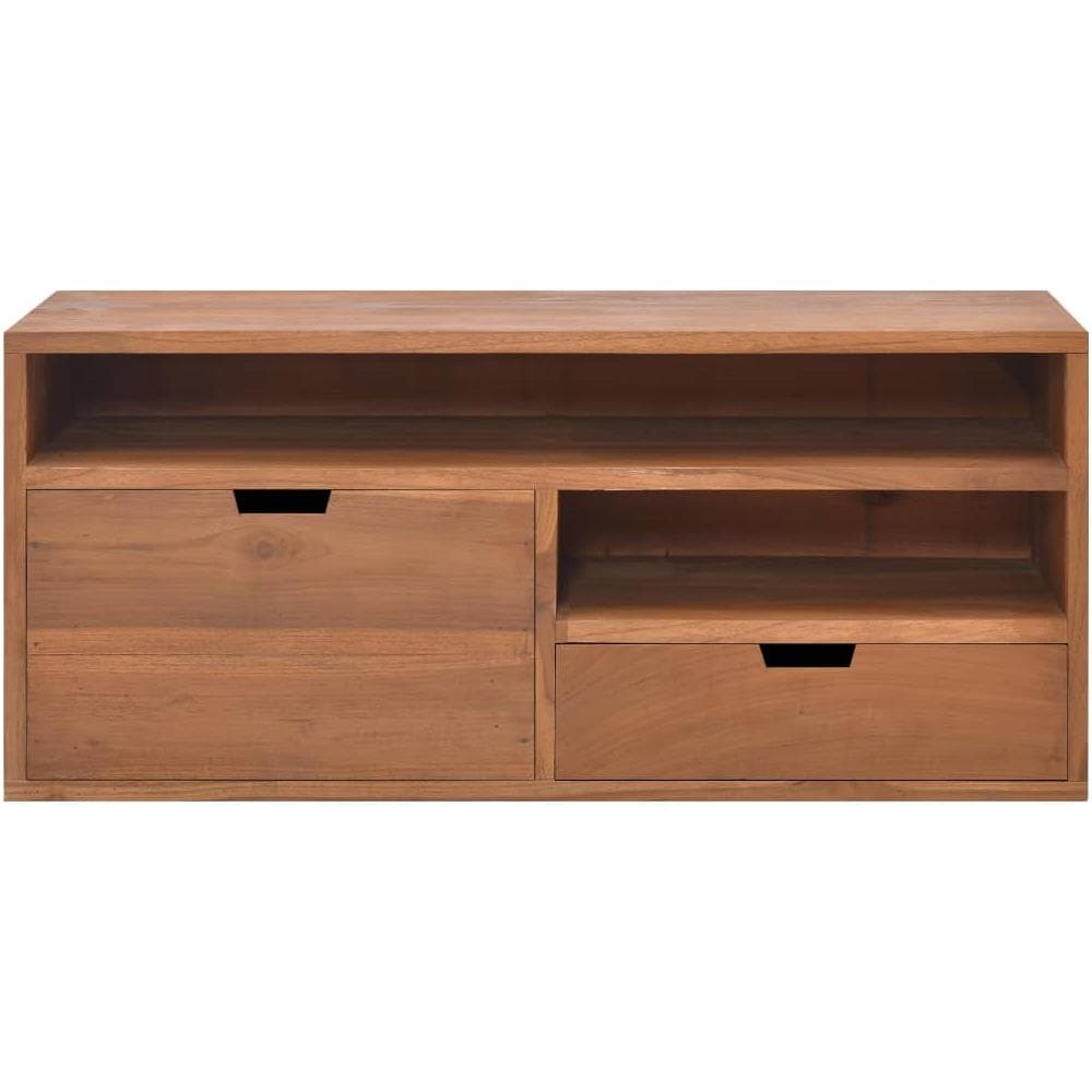 Mobile Porta Tv 90x30x40 Cm In Legno Massello Di Teak - Foto 2