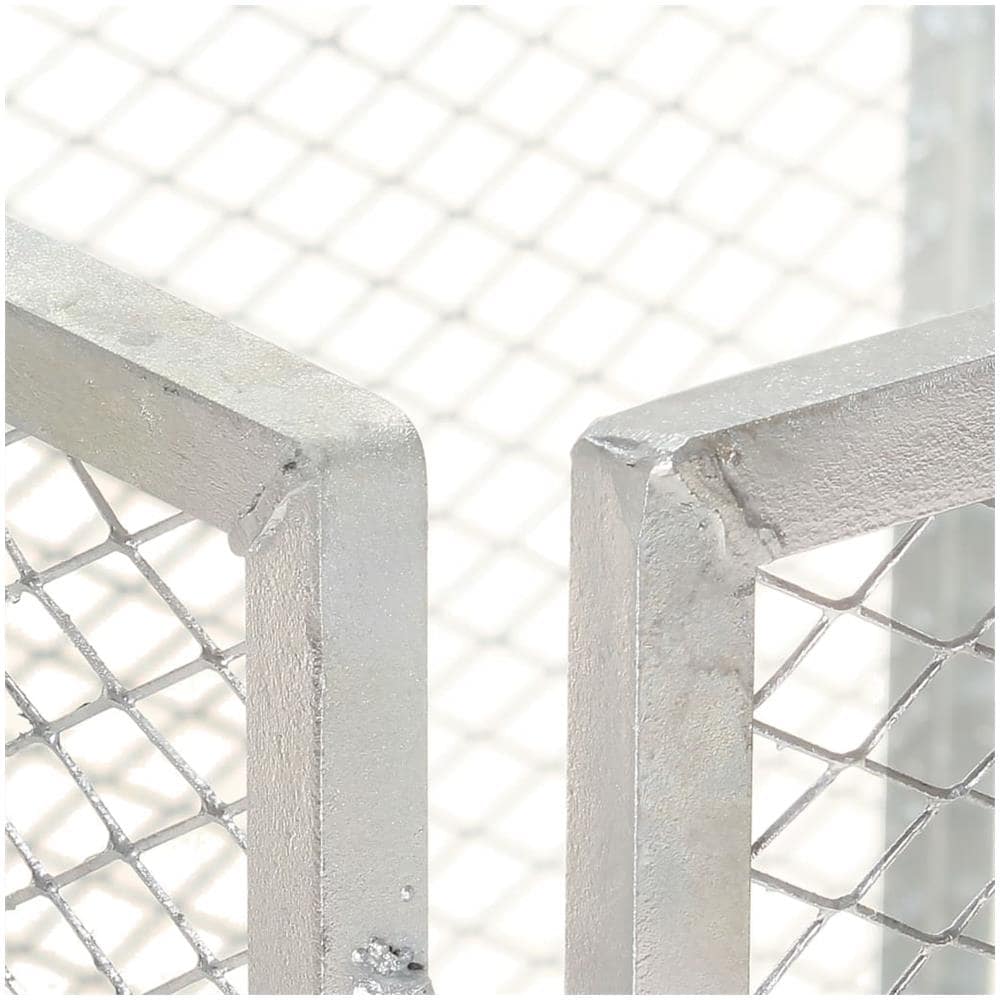 Compostiera da Giardino 100x100x77 cm in Ferro Zincato - Foto 3