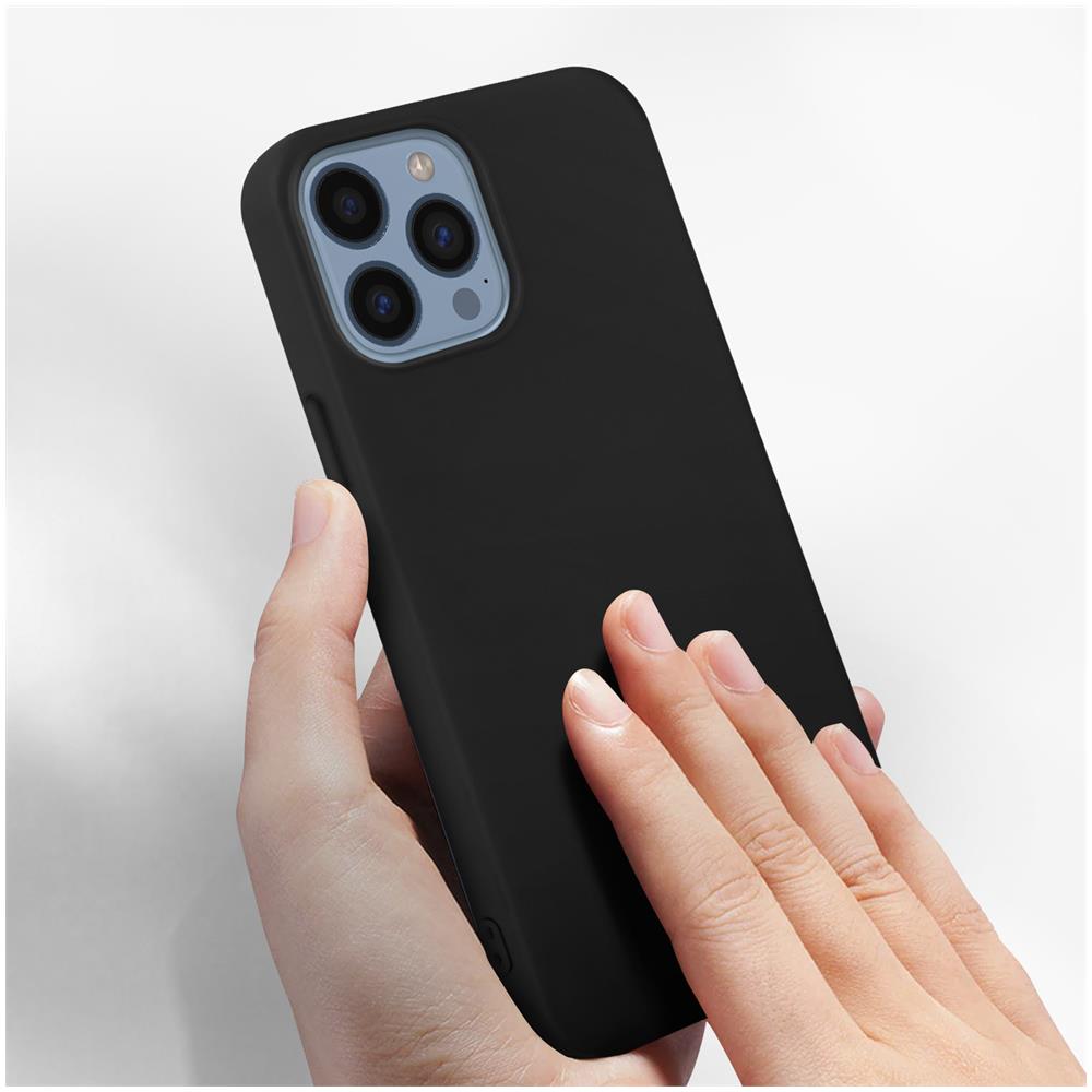 Cover Per Iphone 13 Pro Max In Silicone Semi-rigido Soft-touch Nera - Foto 2