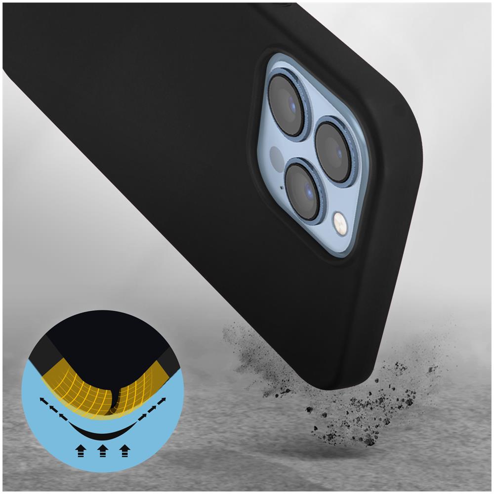 Cover Per Iphone 13 Pro Max In Silicone Semi-rigido Soft-touch Nera - Foto 5
