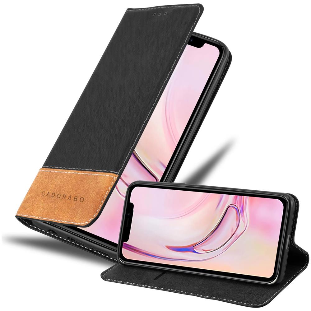 Custodia Compatibile Con Apple Iphone 13 Pro Max In Nero Marrone - Coperchio Protettiva Con Chiusura Magnetica, Funzione Stand E Tasca Per Le Carte - Foto 1