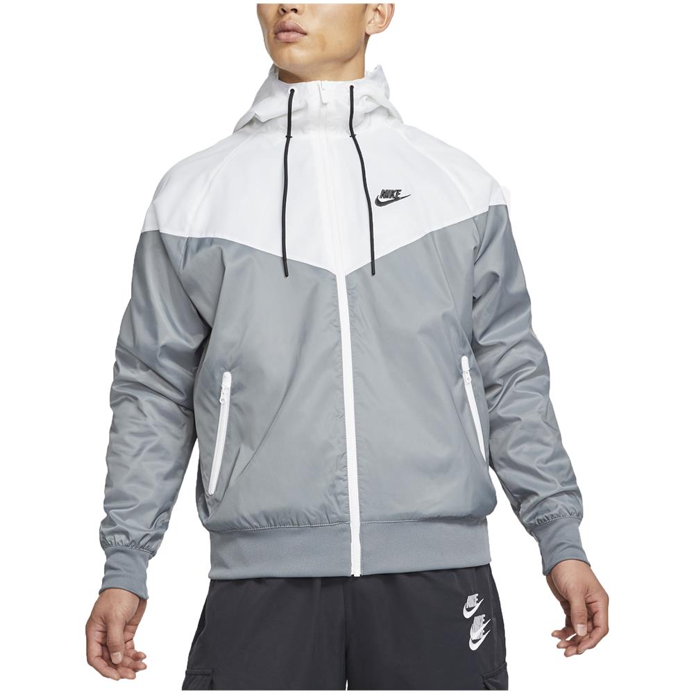 Giacca A Vento Da Uomo Con Cappuccio Windrunner Grigio Taglia Xs Cod Da0001-084 - Foto 1