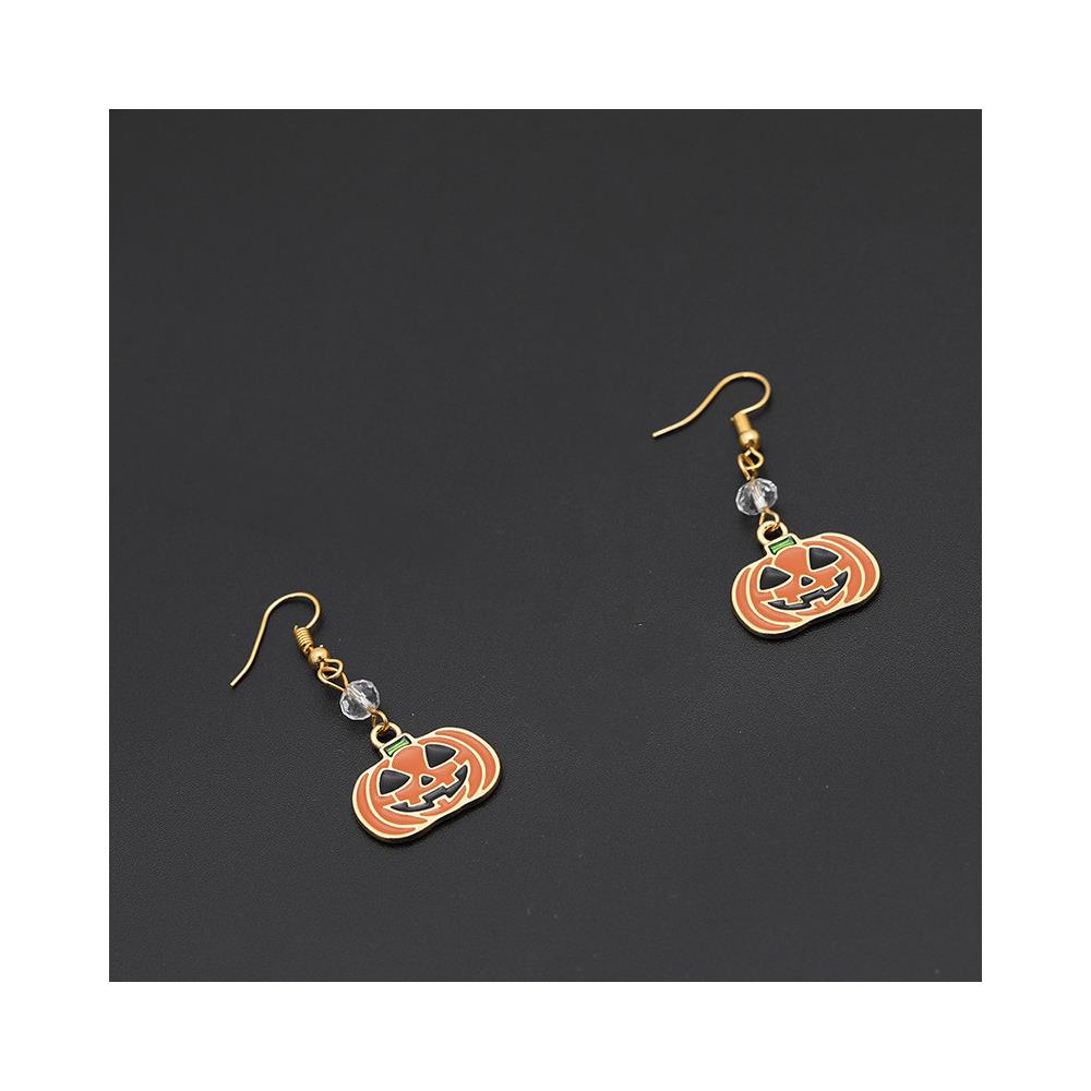 Orecchini Di Halloween Con Zucca Yellow - Foto 2