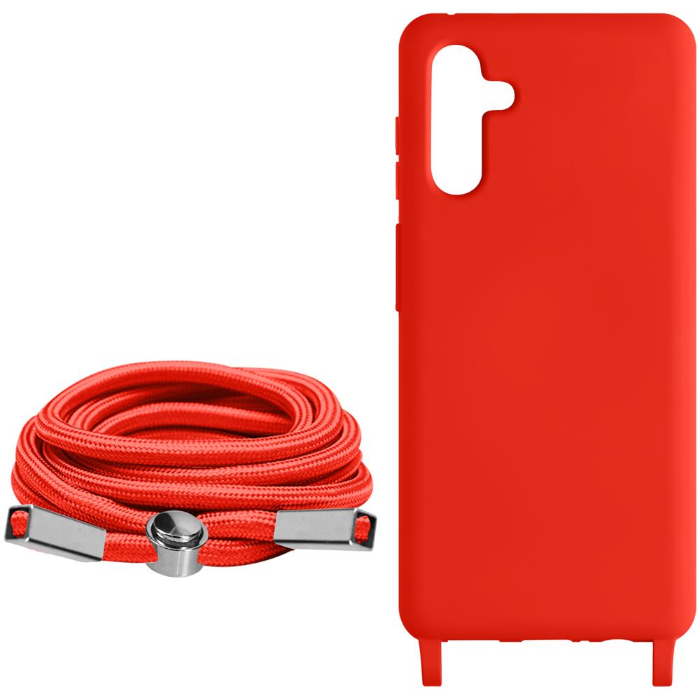 Cover Cordino Per Samsung Galaxy A34 5g Collana / Tracolla 80 Cm Rossa - Foto 5