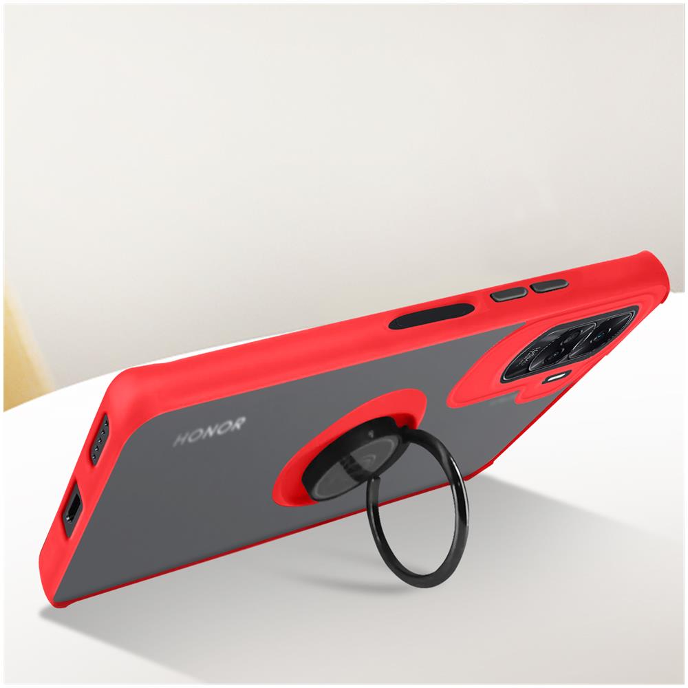 Cover Per Honor 90 Lite Anello Metallico Supporto Bordo Rosso - Foto 2