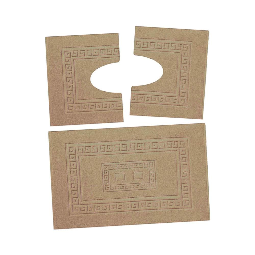 Tappeto Da Bagno Disegno Torino Colore Beige Par 3pezzi Beige - Foto 1