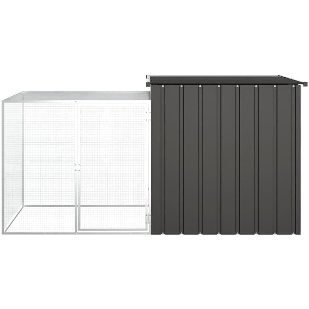 Gabbia Per Polli Antracite 200x91x100 Cm Acciaio Zincato - Foto 3