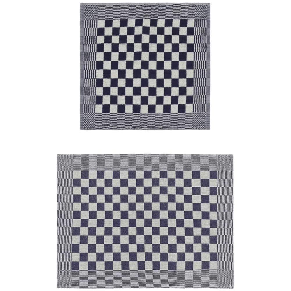 Set Strofinacci 10 Pz In Cotone Blu E Bianco - Foto 2