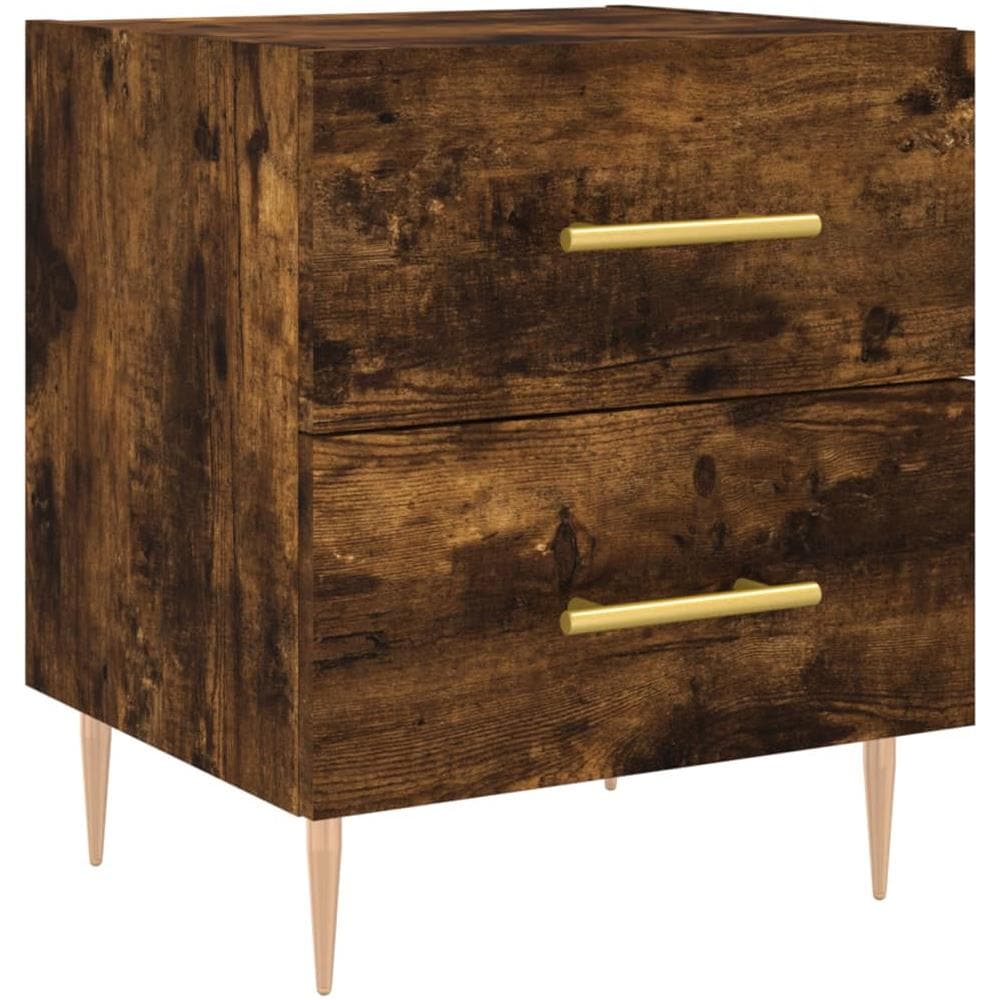Comodino Rovere Fumo 40x35x47,5 Cm In Legno Multistrato - Foto 2