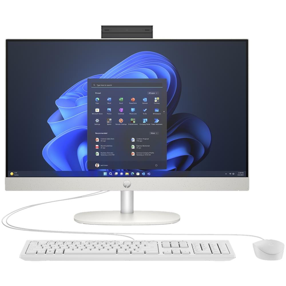 ProOne 240 G10 Intel® Core™ i3 i3-N300 60,5 cm (23.8") 1920 x 1080 Pixel PC All-in-one 8 GB DDR4-SDRAM 256 GB SSD Windows 11 Home Wi-Fi 6 (802.11ax) Bianco - Foto 1