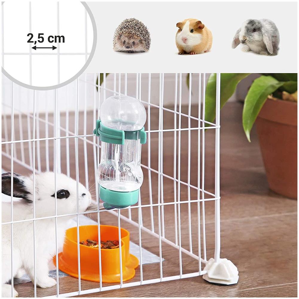 Recinto pieghevole per piccoli animali domestici - Recinto per animali - Bianco - Foto 8