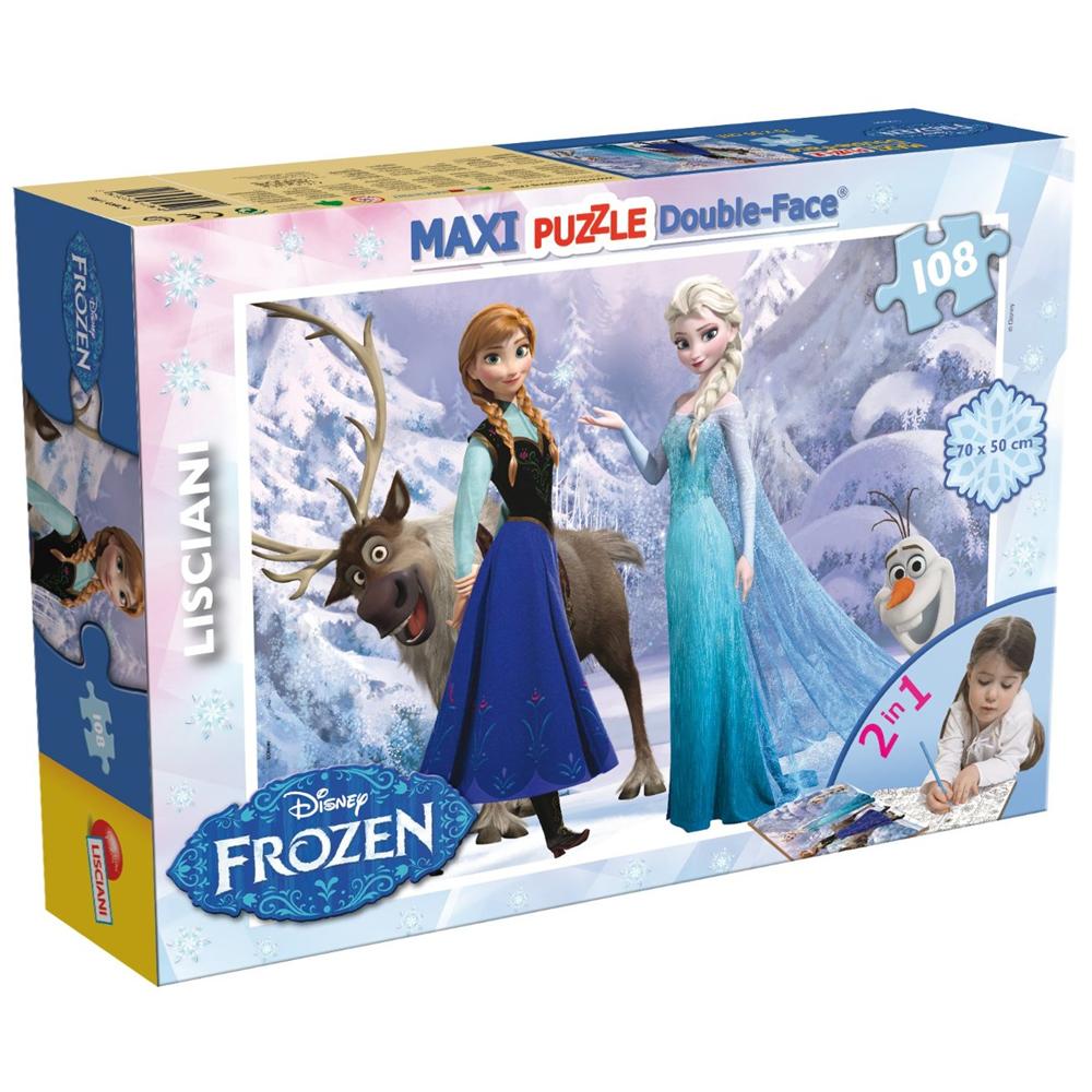 Puzzle Double-face Supermaxi Frozen 108 pz 70 x 50 cm 46904 - Foto 1