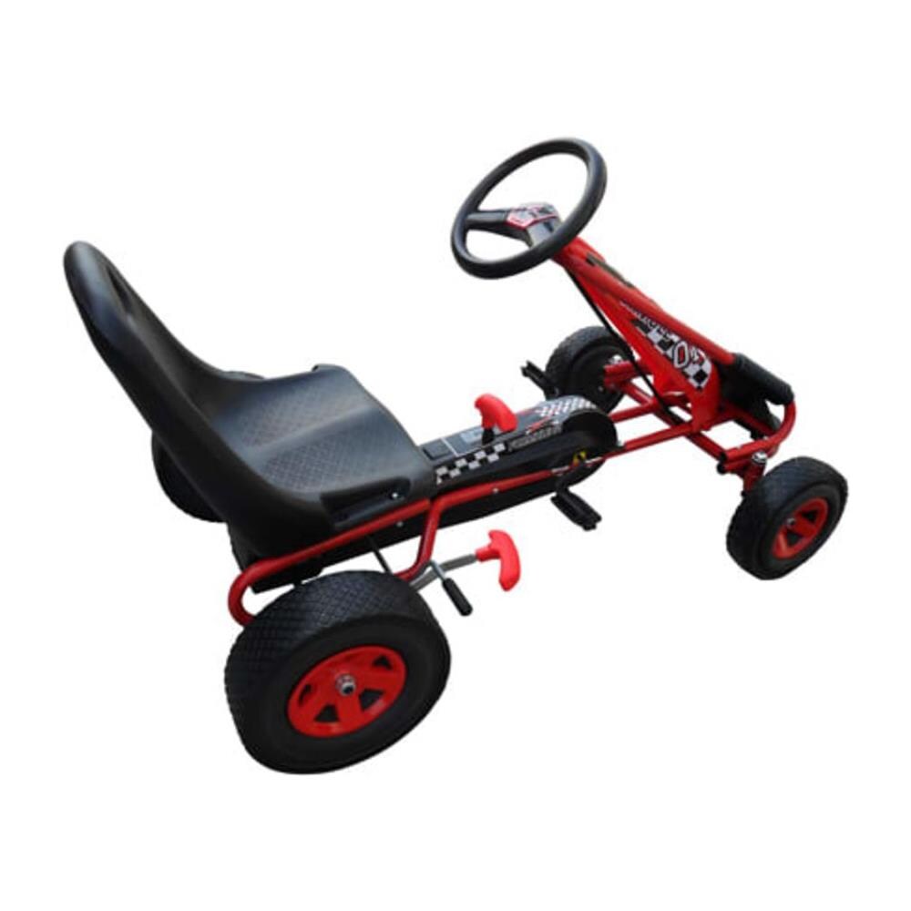 Go Kart a Pedali per Bambini con sedile regolabile Colore Rosso - Foto 2