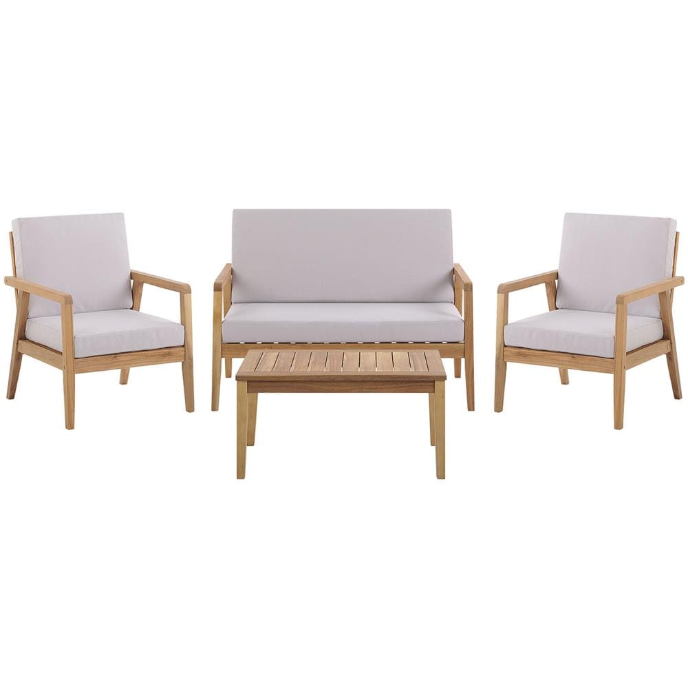 Set Da Giardino In Legno Di Acacia Grigio Palano - Foto 1