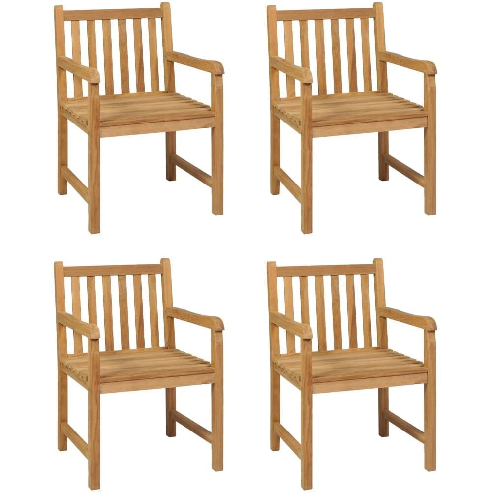 Set da Pranzo per Esterni 5 pz in Legno Massello di Teak - Foto 2