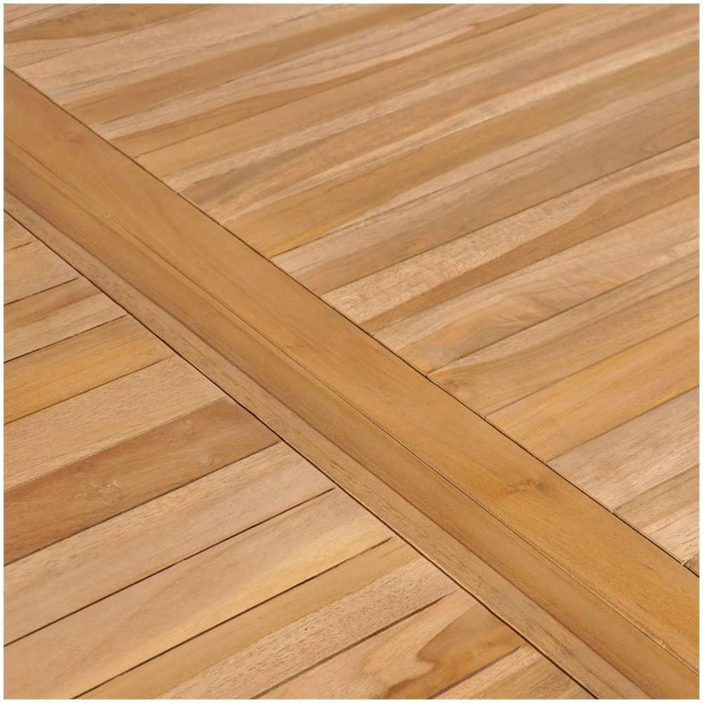 Set da Pranzo per Esterni 5 pz in Legno Massello di Teak - Foto 3