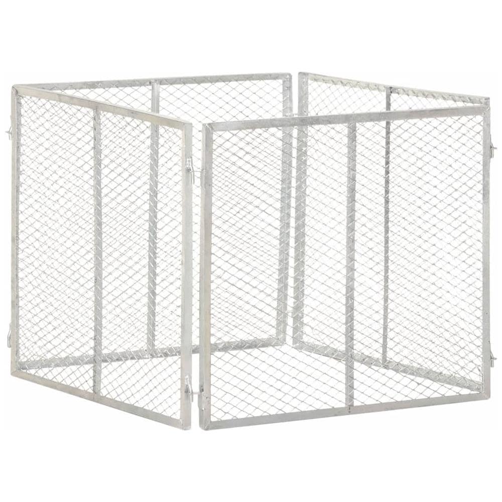 Compostiera da Giardino 85x85x70 cm in Ferro Zincato - Foto 1