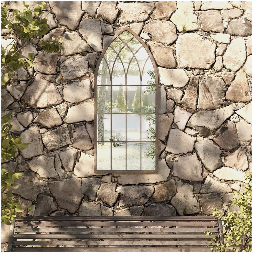 Specchio Da Giardino Sabbia 100x45 Cm In Ferro Per Uso Esterno - Foto 1
