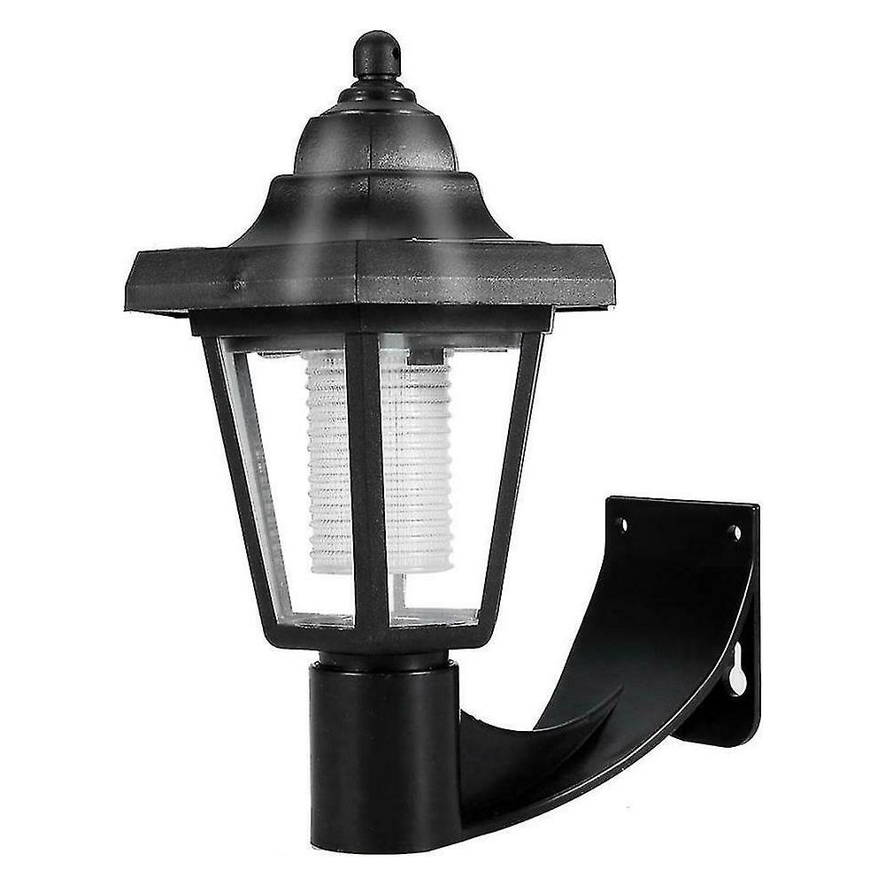 VELLOW Lampada A Palo Solare, Lampada A Colonna A LED Impermeabile Per Cancello Esterno, Lanterna Stigmata Da Giardino Solare Esterna In Stile Europeo, Decorazioni Illuminazione Paesaggistica Testata - 8
