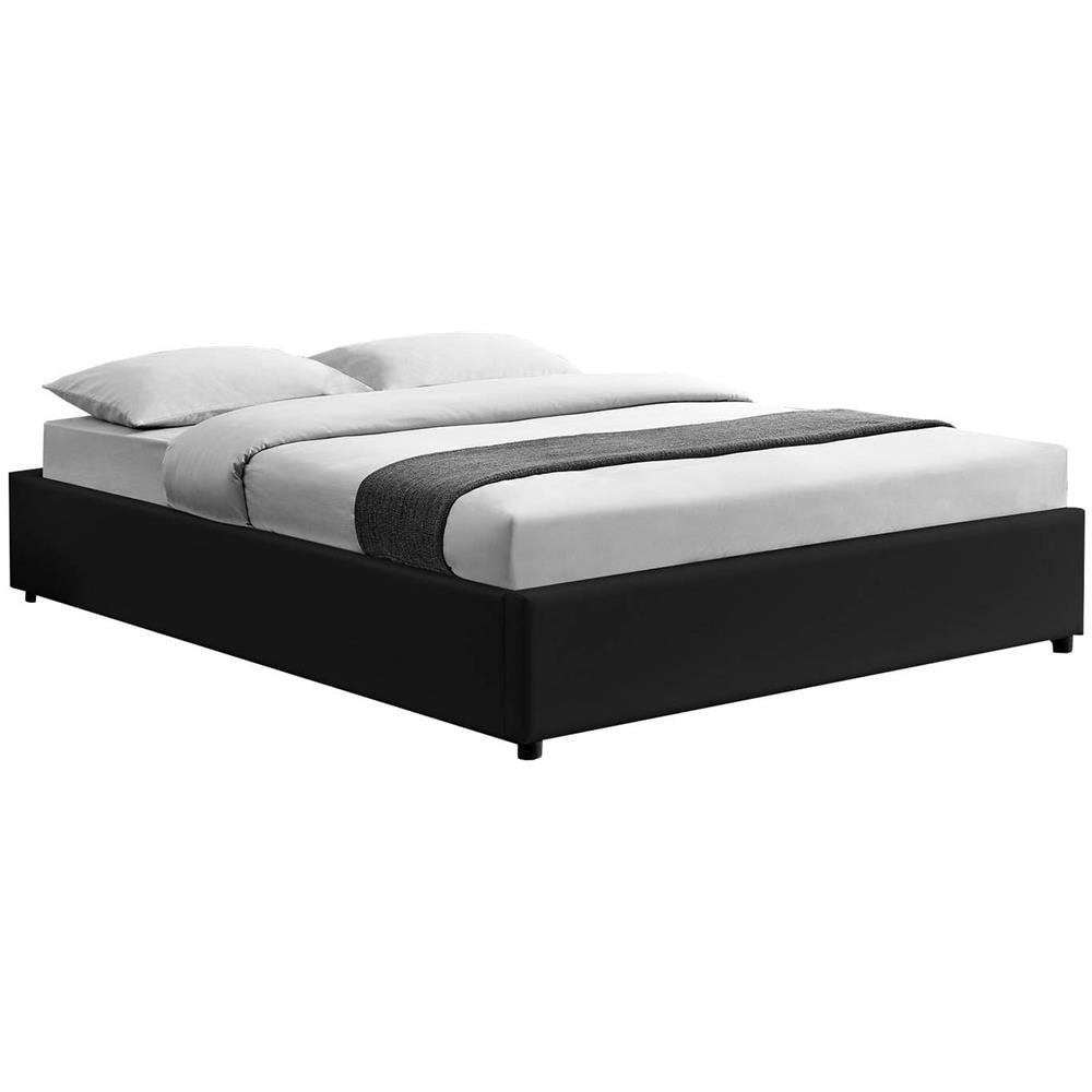 Kennington Struttura Letto Nera Con Contenitore Integrato160x200 Cm - Foto 5