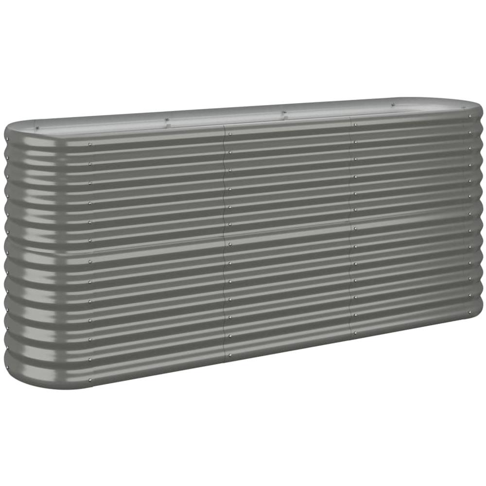 Letto Giardino Acciaio Verniciato a Polvere 152x40x68 cm Grigio - Foto 1