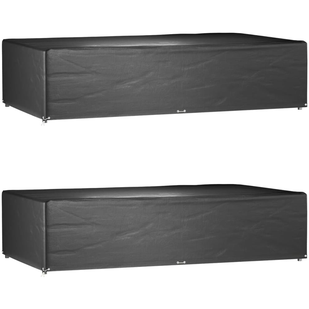 Copri Mobili Giardino 2pz 12 Occhielli 315x180x75cm Rettangolo - Foto 1