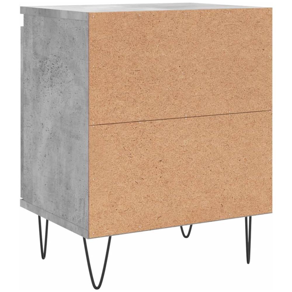 Comodini 2 Pz Grigio Cemento 40x30x50 Cm In Legno Multistrato - Foto 7