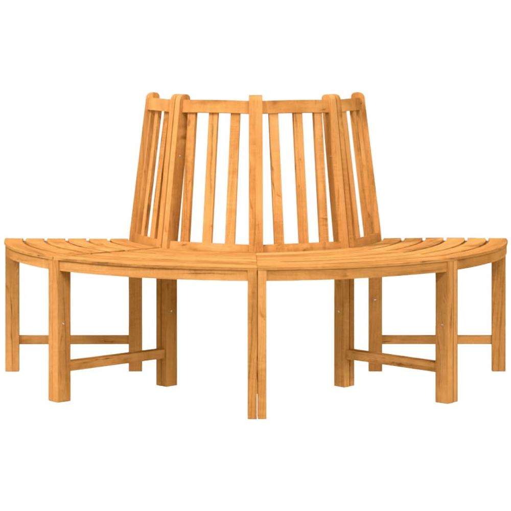 Panche Per Albero Semi Circolari 2pz 160cm Legno Massello Teak - Foto 2
