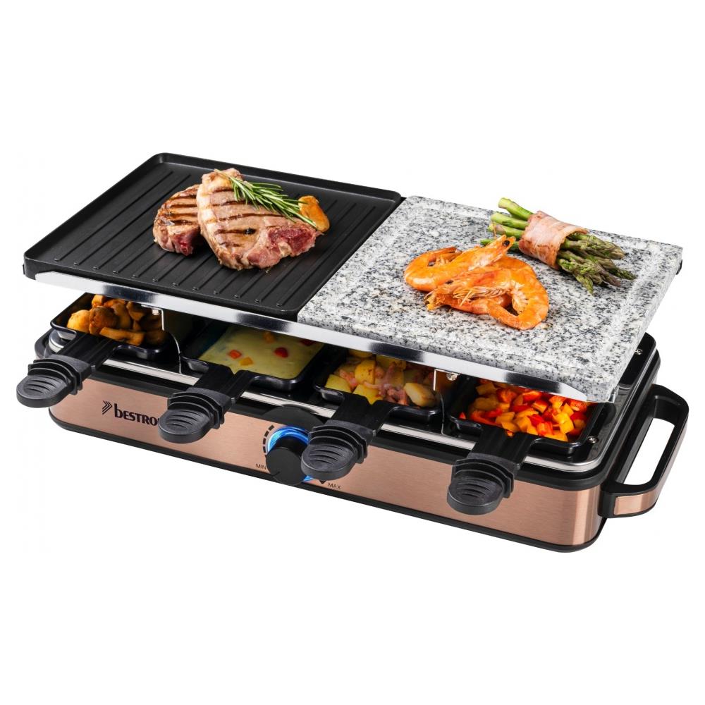 ARG1200CO griglia per raclette 8 persona (e) 1400 W Nero - Foto 1
