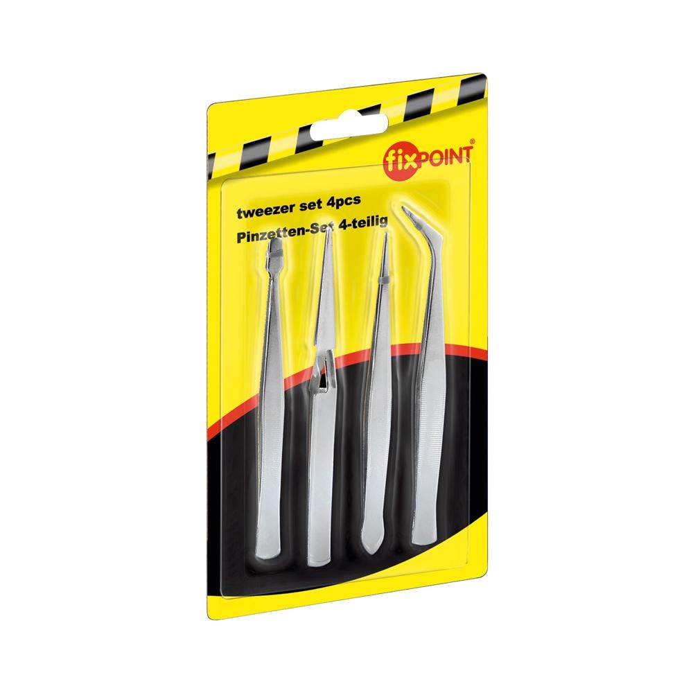 I-TOOL-SP-101 - Set 4 pinzette di precisione in acciaio inossidabile - Foto 2