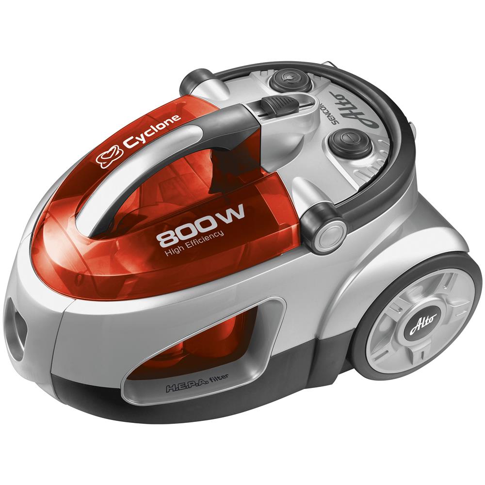 SVC 730RD Aspirapolvere a Traino Senza Sacchetto Potenza 800 Watt Colore Grigio / Argento / Rosso - Foto 1