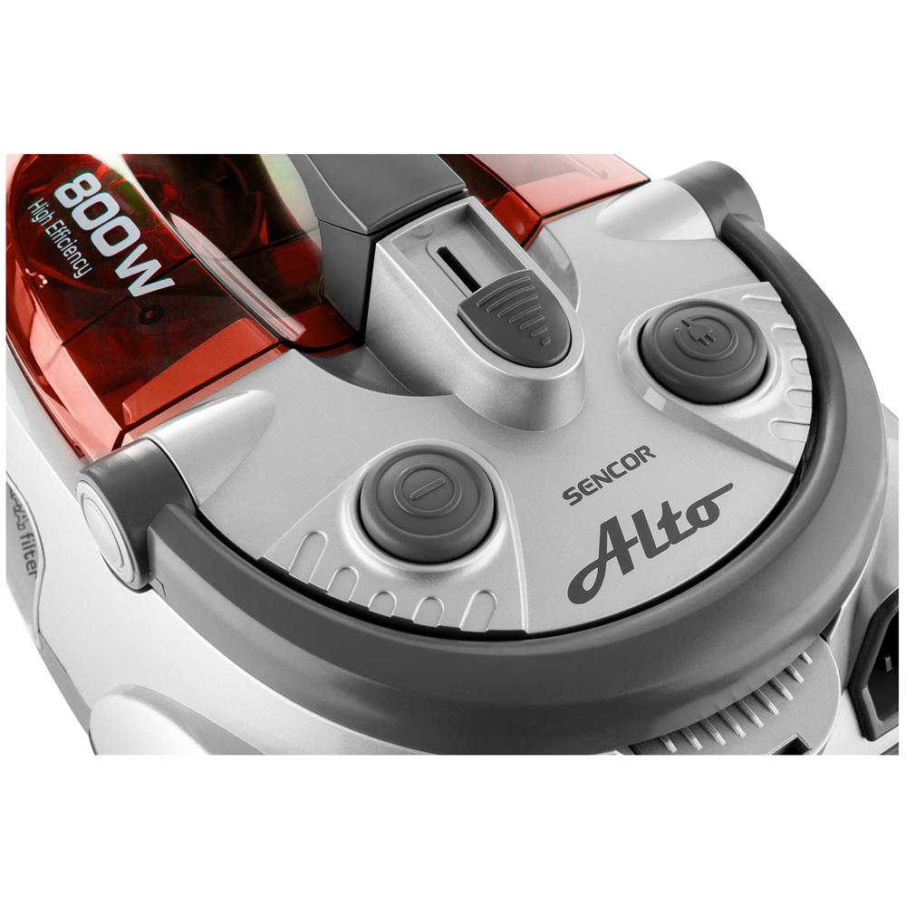 SVC 730RD Aspirapolvere a Traino Senza Sacchetto Potenza 800 Watt Colore Grigio / Argento / Rosso - Foto 10