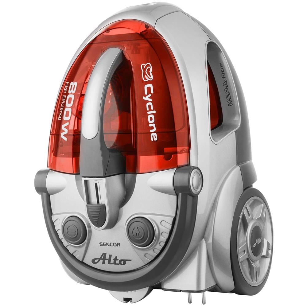 SVC 730RD Aspirapolvere a Traino Senza Sacchetto Potenza 800 Watt Colore Grigio / Argento / Rosso - Foto 2