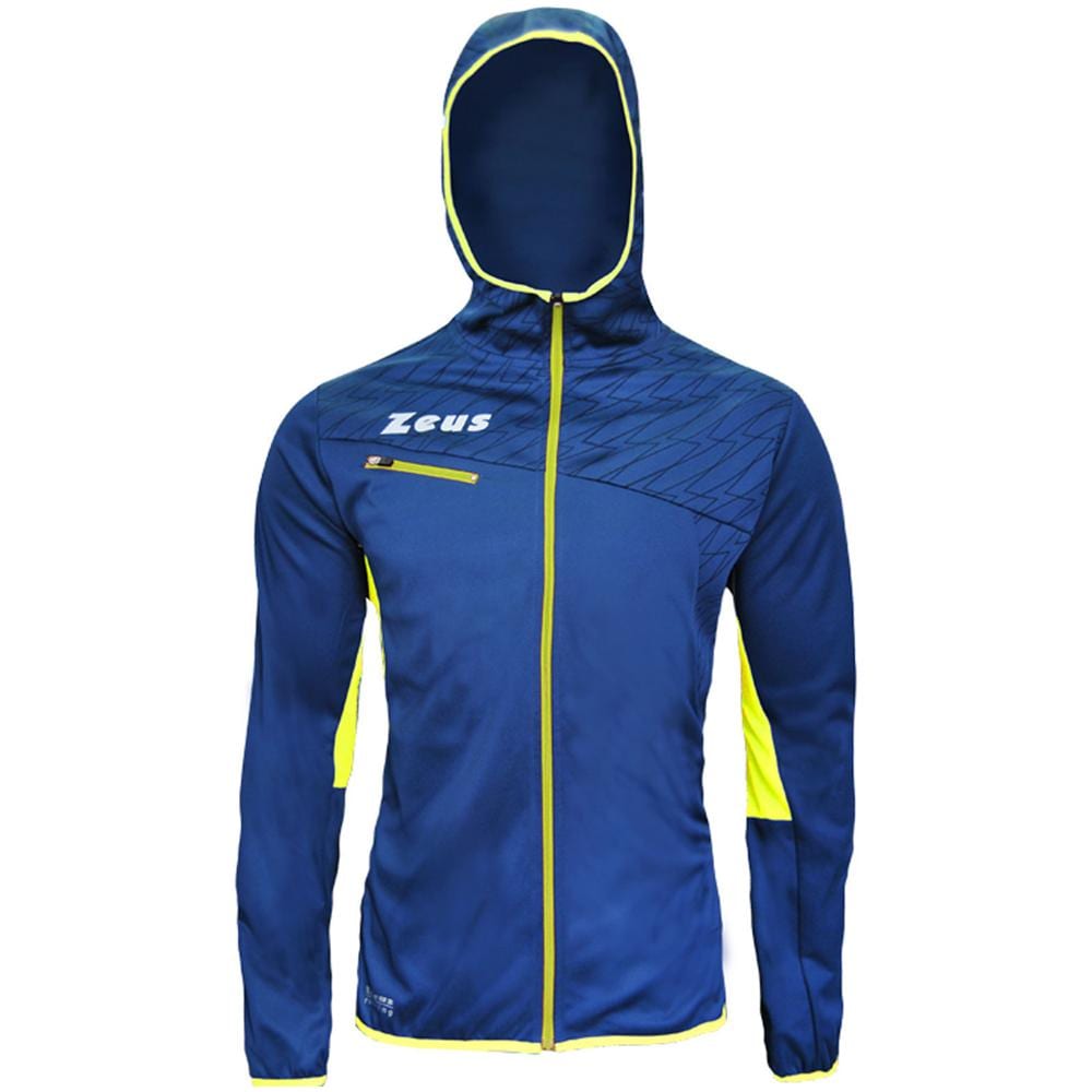 jacket running con cappuccio, antivento, mod atlante, 100% poliestere, taglia l - Foto 1