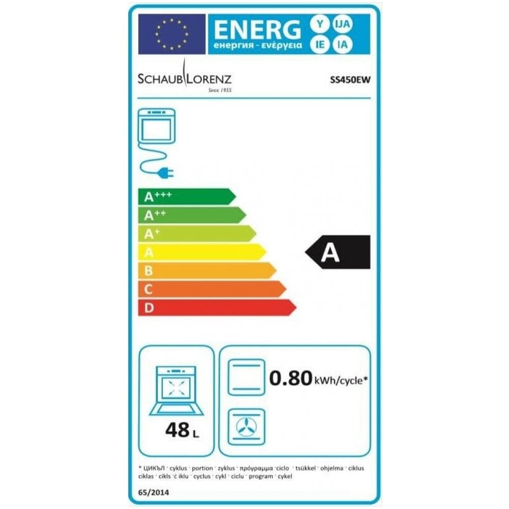 Cucina Elettrica SS450EW 4 Fuochi a Gas Forno Elettrico Classe A 50 x 50 cm Colore Bianco - Foto 2