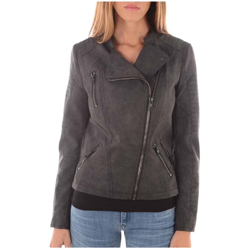 Giacca Ava Faux Leather Noos Donna, Nero, L - Foto 1