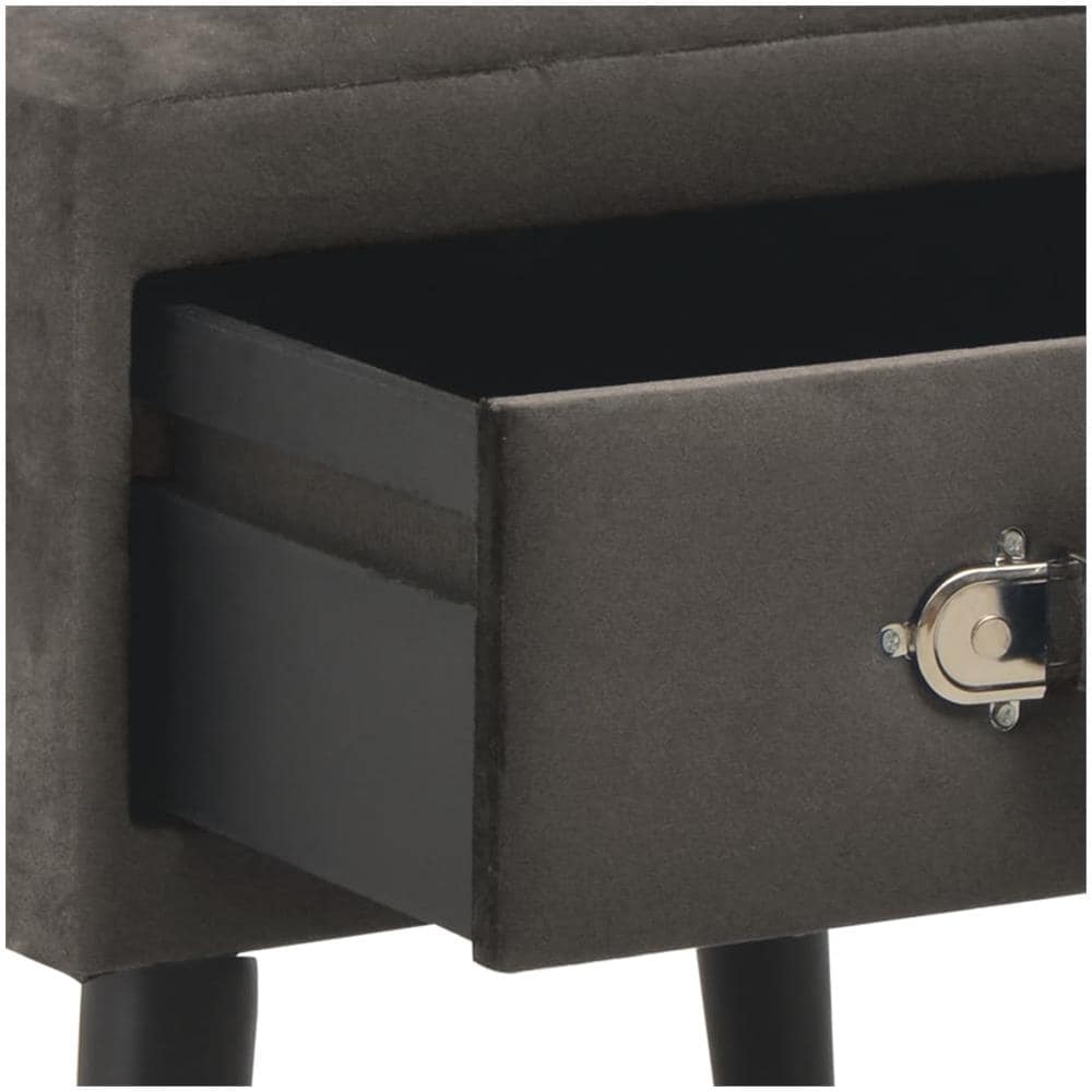 Comodini Grigi 2 Pz 40x35x40 Cm In Velluto - Foto 11