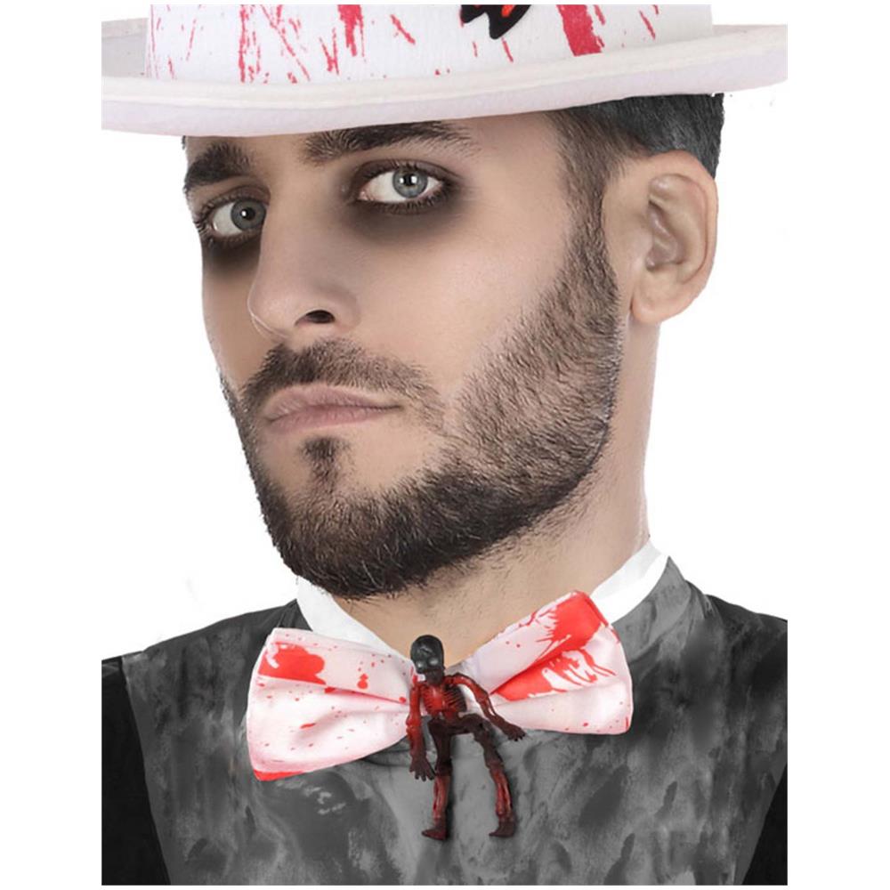 Papillon Bianco Insanguinato Con Scheletro Adulto - Foto 1