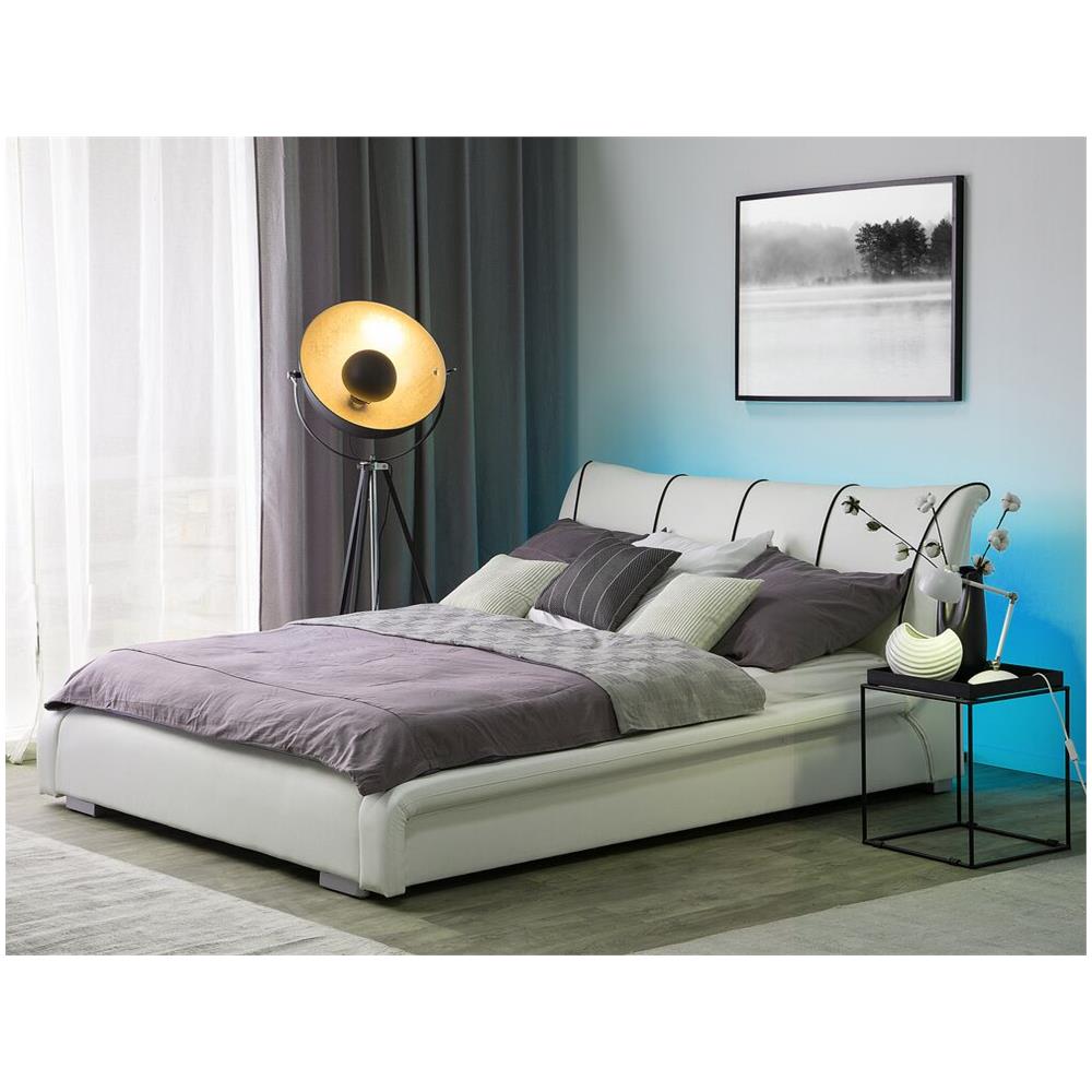 uyeoco Gonna del Letto Pieghe Bianca Matrimoniale/Singolo 150x200cm 180x200cm Gonna Letto Copriletto Set Letto Elastica Gonne da Letto Completo (Color : M, Size : 120x200cm